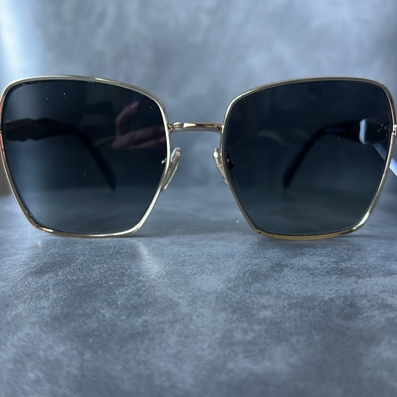 Prada Polarized Sunglasses SPR64Z Pale Gold/Grey Gradient NWT - Picture 16 of 16